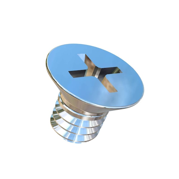 Allied Titanium #8-32 x 1/4 in Phillips Flat Machine Screw, Plain Titanium 0001286 - main